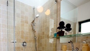 Luxury Apartment, Multiple Beds, Non Smoking, City View | Bathroom shower - AMAZING LUXURY ROOF APT - GORDON BEACH (Tel Aviv)