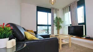 Luxury Apartment, Multiple Beds, Non Smoking, City View | Living room - AMAZING LUXURY ROOF APT - GORDON BEACH (Tel Aviv)