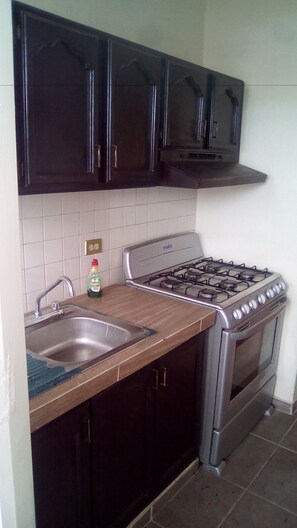 Apartment, 2 Bedrooms | Private kitchen | Full-sized fridge, microwave, oven, stovetop - Departamento Vacacional (Culiacán)