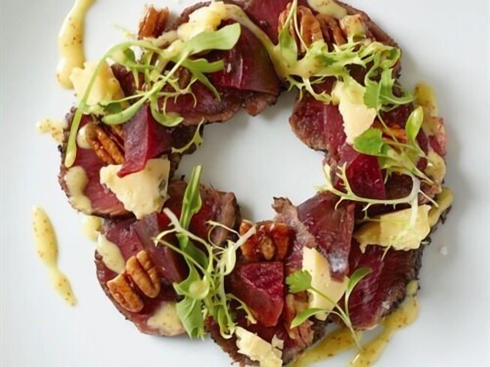 A plate of food with various ingredients.