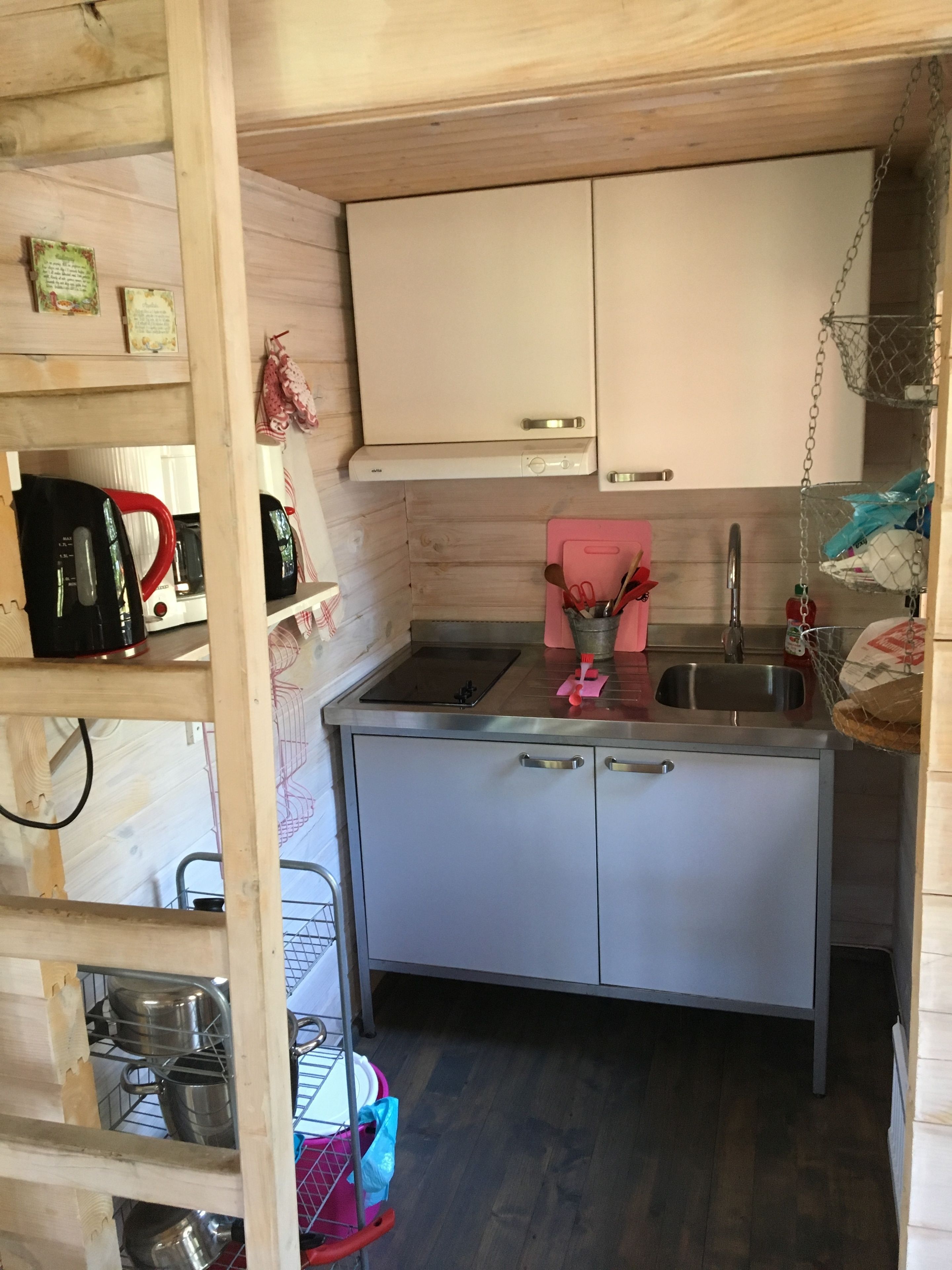 Huisje, 1 slaapkamer | Privékitchenette | Een magnetron, een kookplaat, een koffiezetapparaat/waterkoker