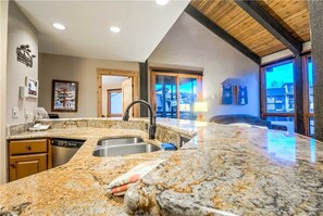 Stovetop, dishwasher, cookware/dishes/utensils, dining tables - Lodge A 301 (Steamboat Springs)