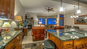 Stovetop, dishwasher, cookware/dishes/utensils, dining tables - Moraine 1588 (Steamboat Springs)
