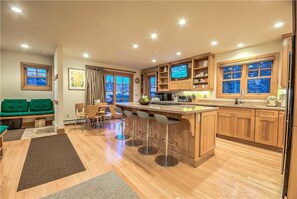 Stovetop, dishwasher, cookware/dishes/utensils, dining tables - Seventh Heaven Chalet (Steamboat Springs)