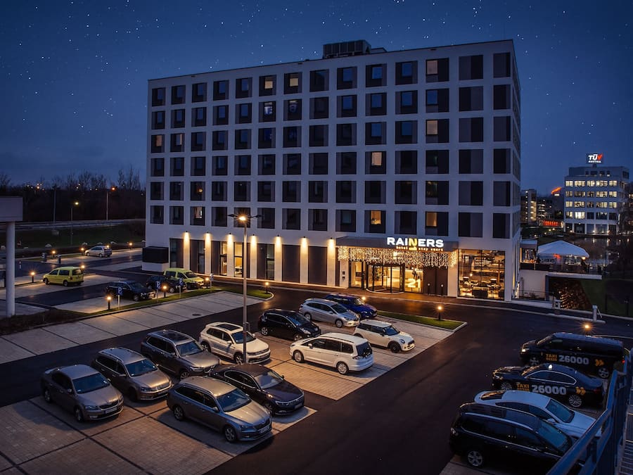 Front of property – evening/night