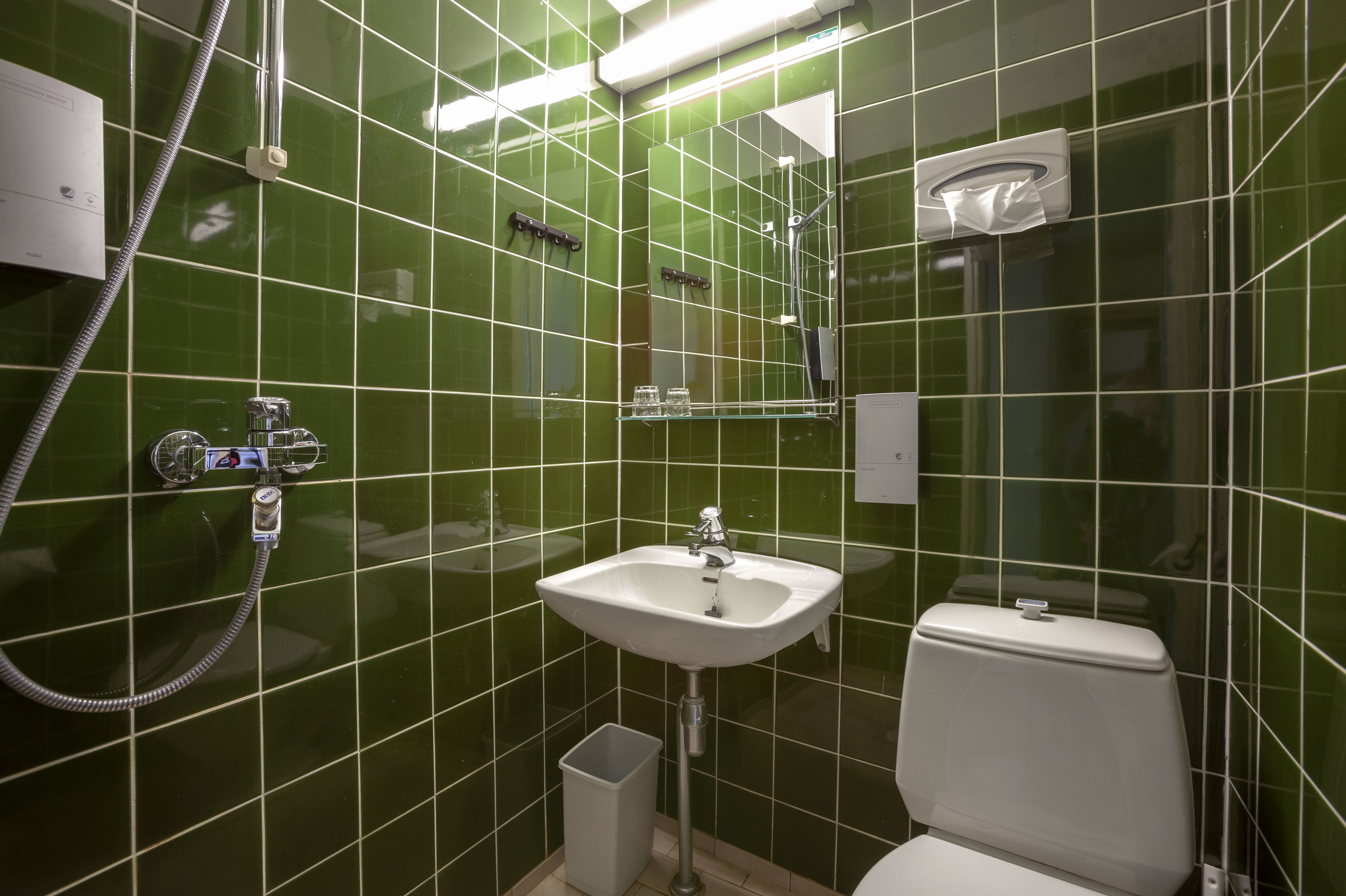 economy single room, 1 single bed, non smoking | bathroom | shower, towels