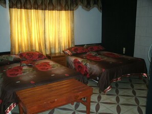 Habitación con 1 cama matrimonial o 2 individuales | Minibar, tabla de planchar con plancha y ropa de cama 