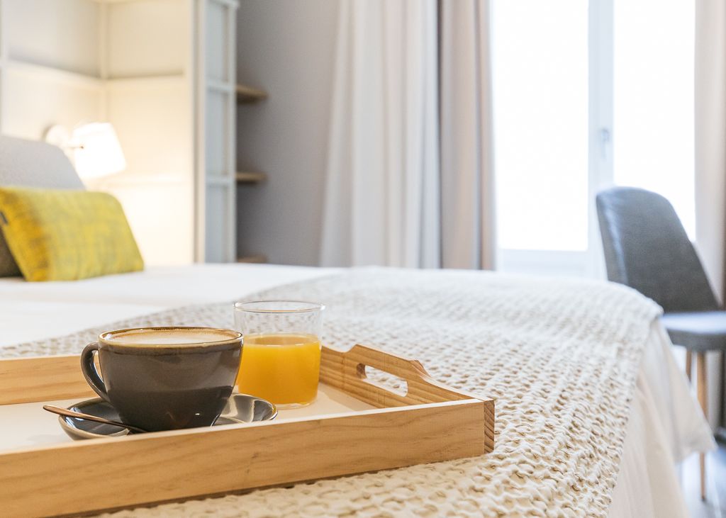 double or twin room | premium bedding, down duvets, memory-foam beds, in-room safe