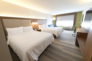Suite - 2 queensize-senge | Skrivebord, arbejdsområde til bærbare computere, mørklægningsgardiner