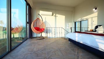 Signature House | Desk, blackout drapes, soundproofing, rollaway beds
