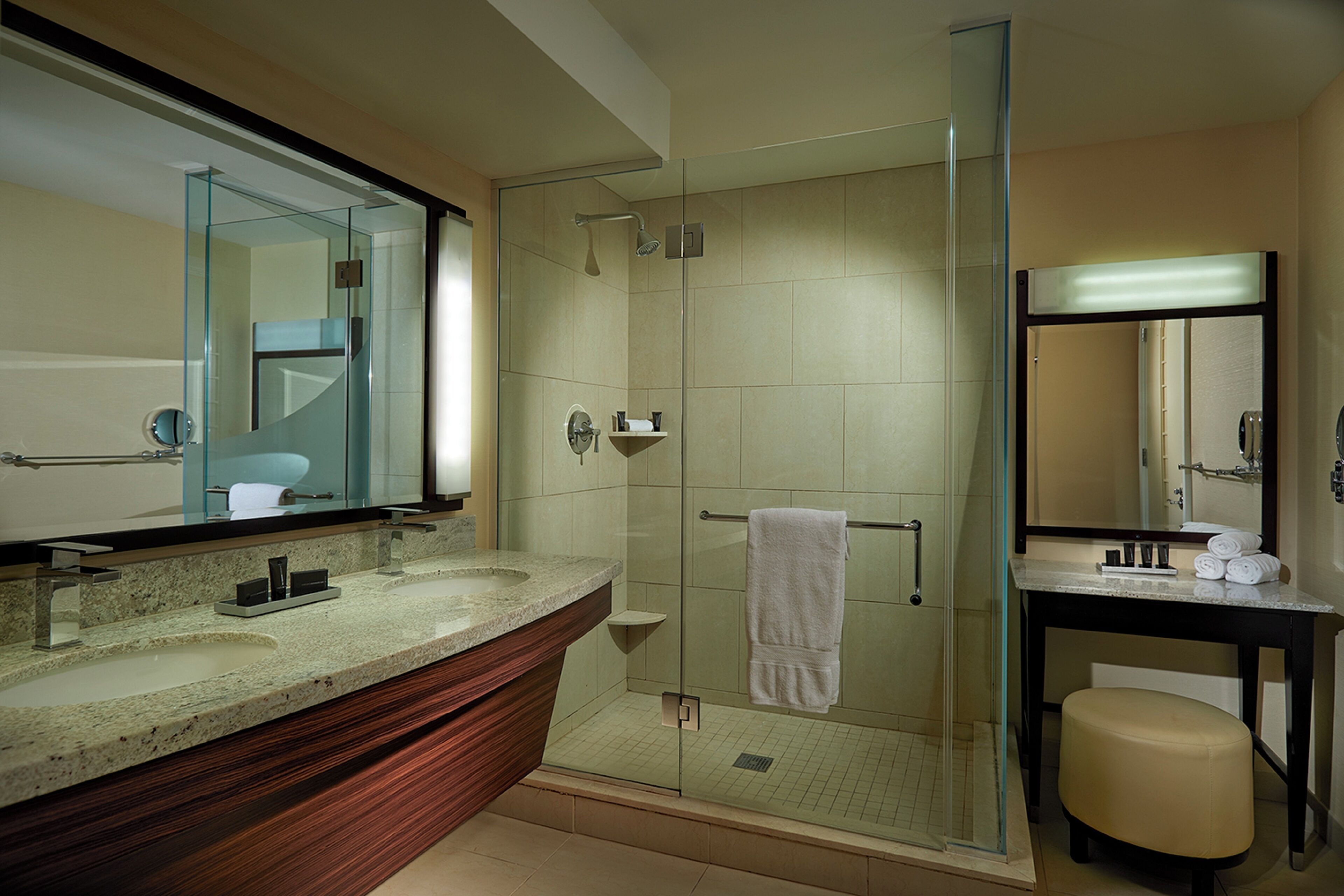 premium bedding, in-room safe, desk, blackout curtains