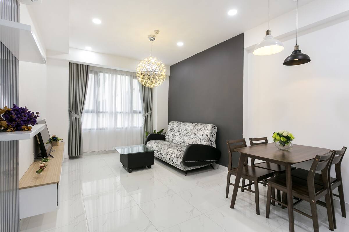 Premium bedding, desk, soundproofing, iron/ironing board