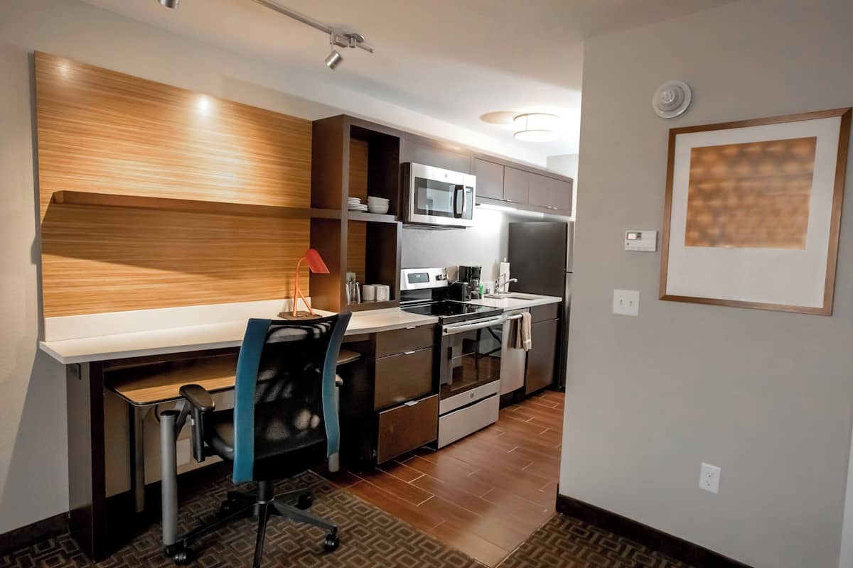 Pillow-top beds, desk, laptop workspace, iron/ironing board