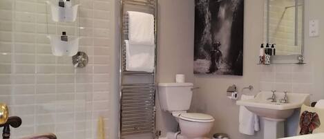 The Carrick Room | Bathroom | Free toiletries, hair dryer, bathrobes, soap