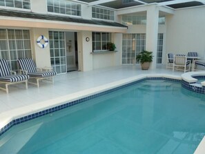 Family Villa, Hot Tub, Garden Area | Pool | Seasonal outdoor pool, sun loungers - Sm226143 - Lindfields - 3 Bed 3 Baths Villa (Kissimmee)