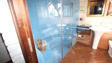 Free toiletries, hair dryer, slippers, bidet