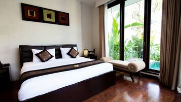 Vila, 2 kamar tidur, Bebas Asap Rokok | 2 kamar tidur, seprai premium, brankas, dan meja kerja
