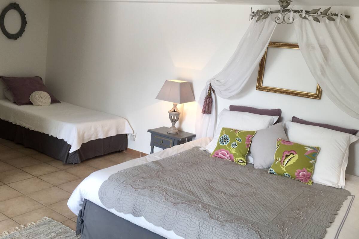 Individually decorated, individually furnished, desk, blackout curtains