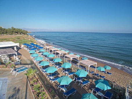 Private beach, beach bar