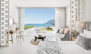 Junior Suite, Sea View (Deluxe, Private Garden) | View from room - Ikos Aria - All Inclusive (Kos)