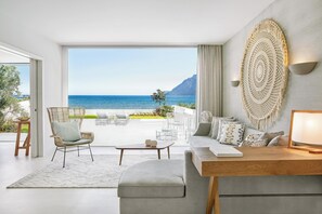 Deluxe Bungalow, 1 Bedroom, Beachfront | Premium bedding, free minibar, in-room safe, blackout drapes - Ikos Aria - All Inclusive (Kos)