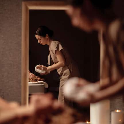 Sauna, steam room, body treatments, facials, massage/treatment rooms