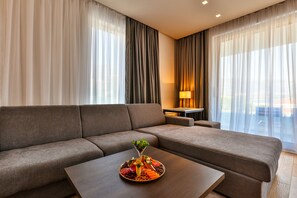 Deluxe-Apartment, 1 Schlafzimmer, Terrasse, Meerseite | Ausblick vom Zimmer