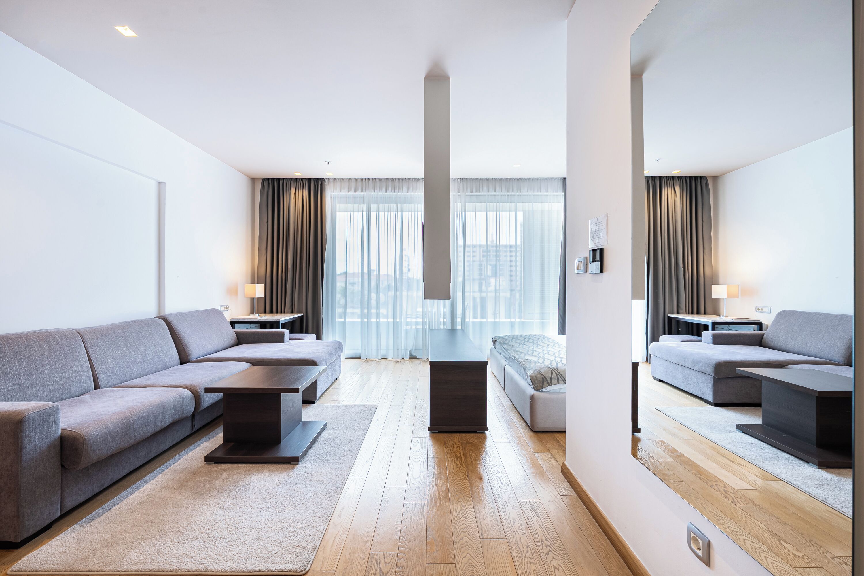 Egyptian cotton sheets, premium bedding, minibar, soundproofing