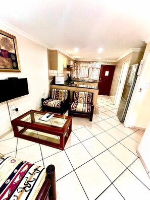 Apartment, 2 Bedrooms, Non Smoking | Living area | 32-inch flat-screen TV with satellite channels, TV - St Lucia Palms (St. Lucia)