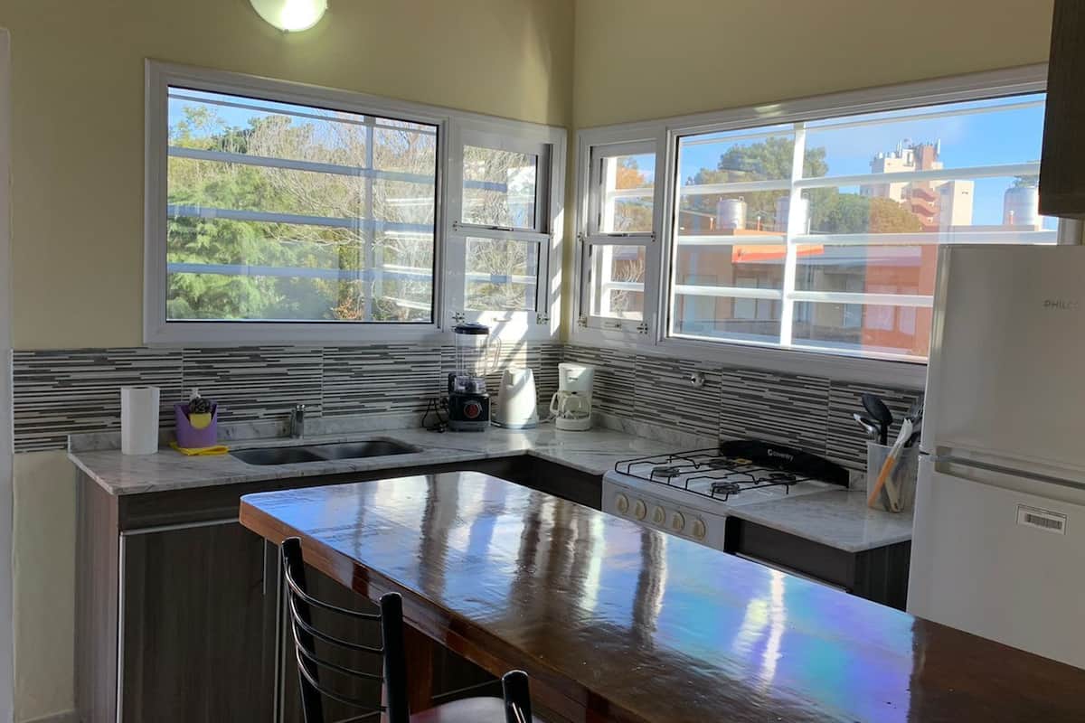 Family Apartment, 1 Bedroom, Smoking, Private Bathroom | Private kitchen | Full-sized fridge, microwave, oven, stovetop