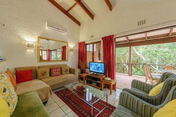 Basic Double Room | Living room | TV - San Lameer Villa Rentals 2915 (Southbroom)