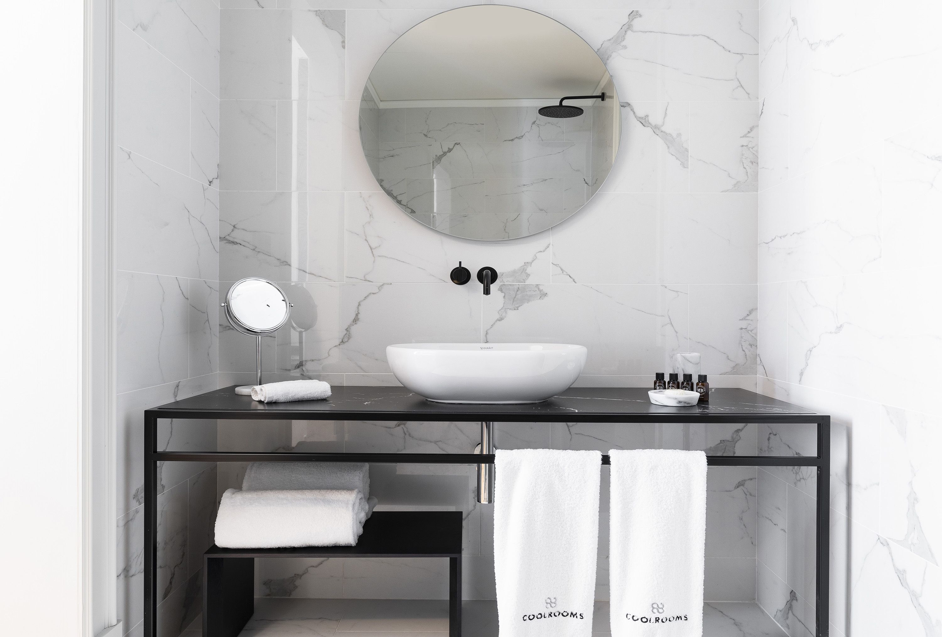 exclusive suite, 1 king bed | bathroom | shower, free toiletries, hair dryer, towels