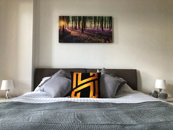 2 habitaciones y sábanas de algodón egipcio 