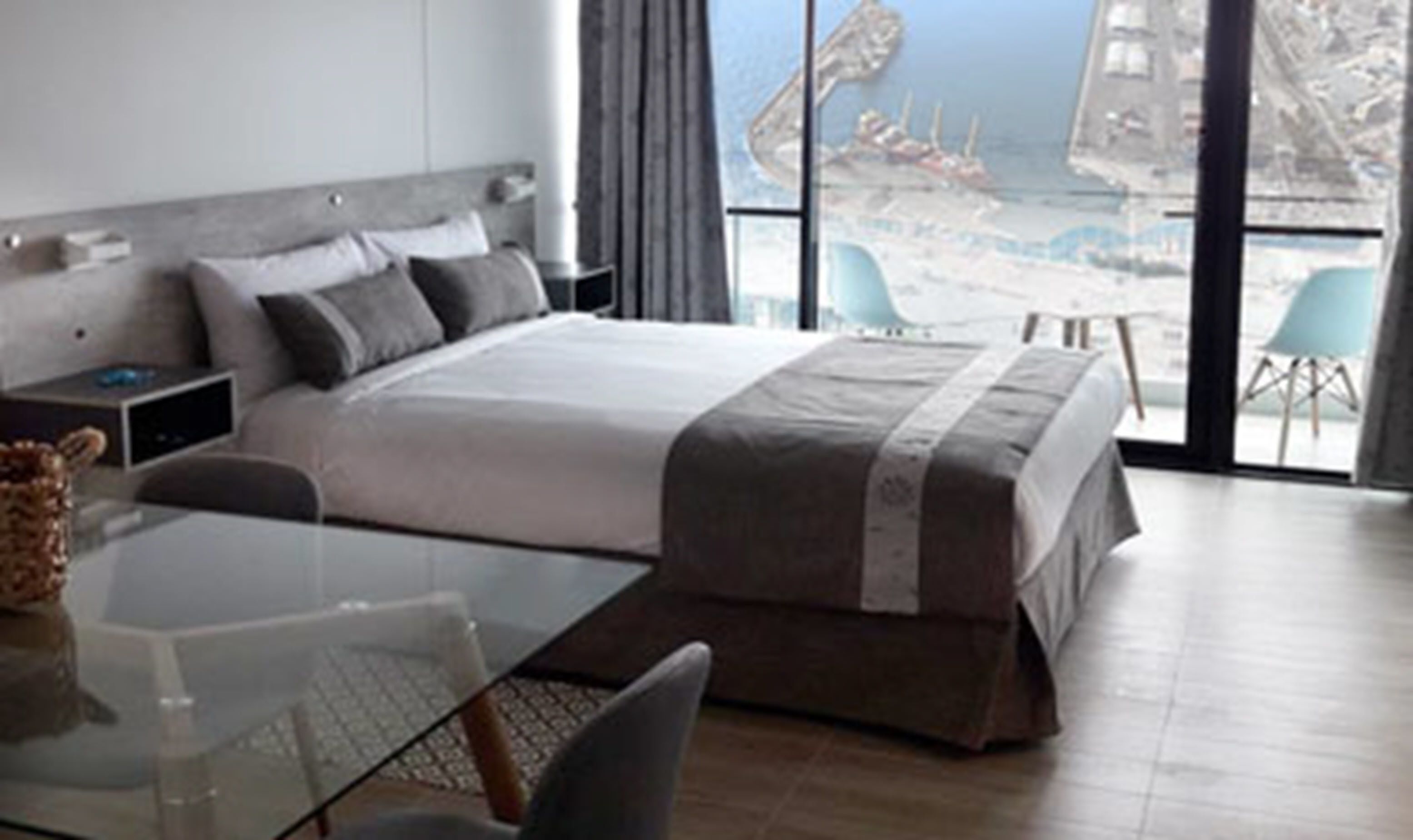 公寓, 1 张双人床, 海洋景观 | 迷你吧、客房内保险箱、办公桌、遮光窗帘