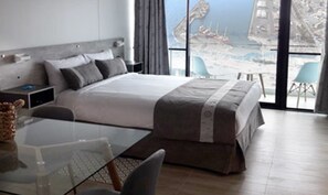 アパートメント ダブルベッド 1 台 オーシャンビュー | ミニバー、セーフティボックス (室内)、デスク、遮光カーテン