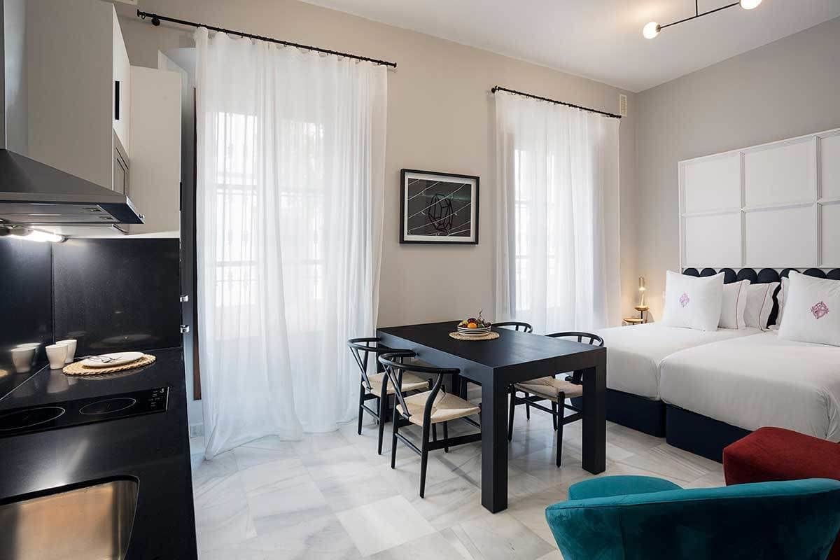 Monolocale (4 pax) | Area soggiorno | TV a schermo piatto