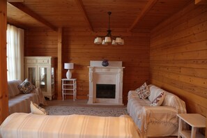 TV de plasma, lareira, pisos aquecidos