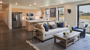 Family Apartment, 3 Bedrooms | Living area | Flat-screen TV - The Victor Apartments (Victor)