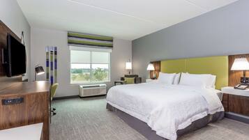 Schreibtisch, laptopgeeigneter Arbeitsplatz, Verdunkelungsvorhänge