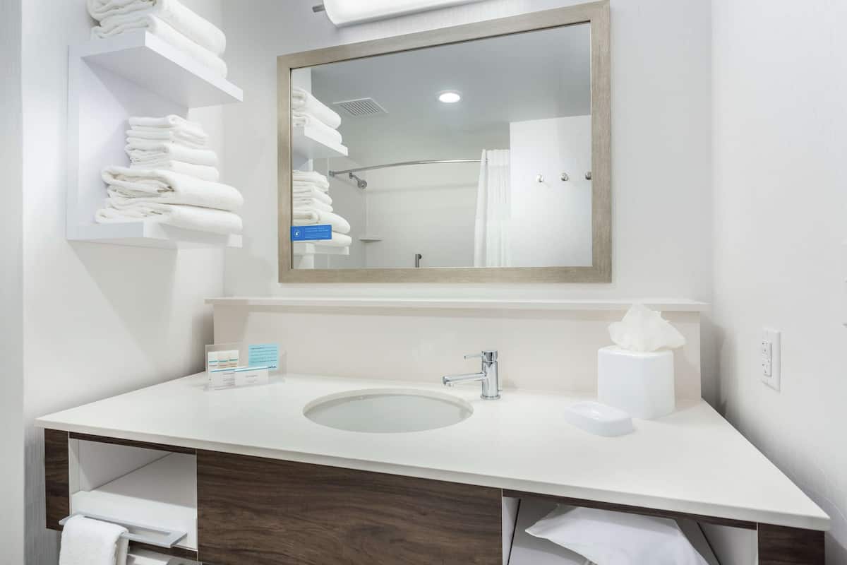 free toiletries, hair dryer, towels, soap