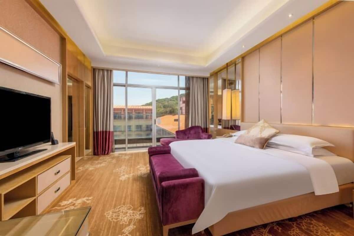 In-room safe, desk, blackout curtains, iron/ironing board