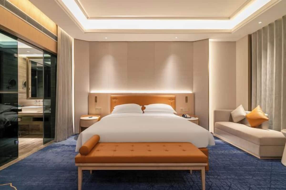 In-room safe, desk, blackout curtains, iron/ironing board