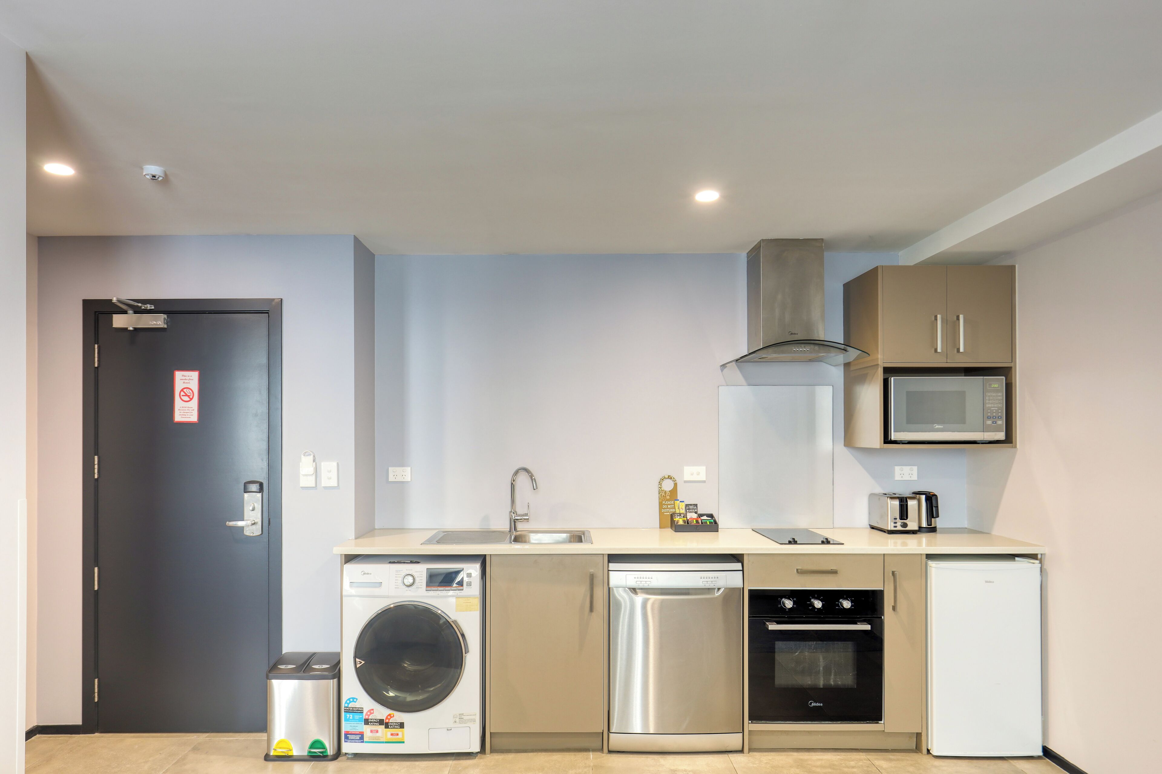 one bedroom suite | private kitchen | mini-fridge, microwave, oven, stovetop