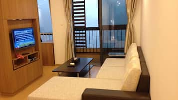 Double Room, River View | Desk, blackout drapes, free WiFi