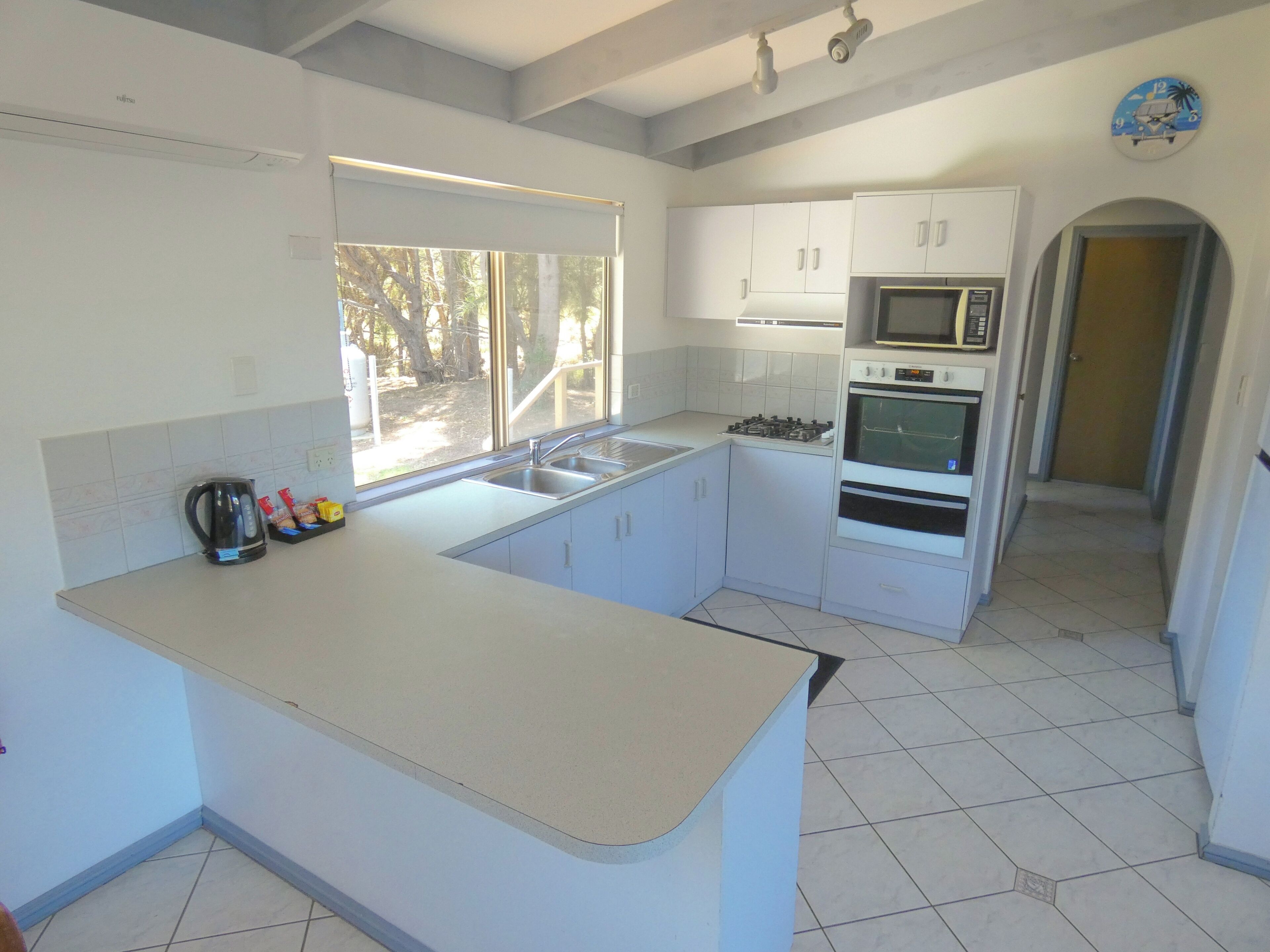 Deluxe Cabin, Non Smoking | Private kitchen | Full-sized fridge, microwave, oven, stovetop