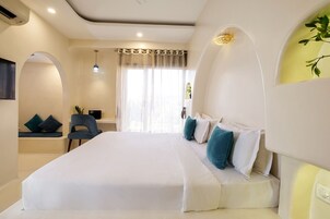 Quarto casal superior | Wi-Fi de cortesia, roupa de cama