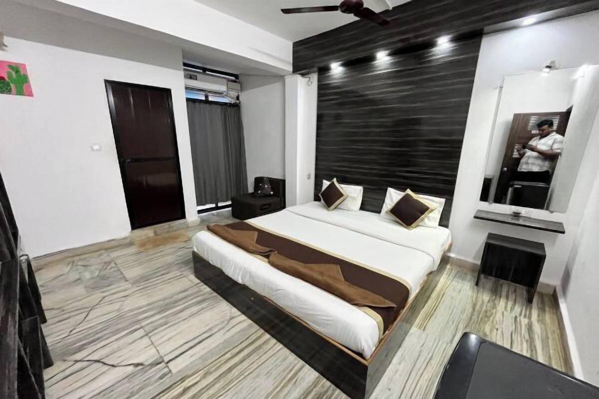 1 bedroom, desk, blackout curtains, iron/ironing board