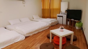 Desk, rollaway beds, free WiFi, bed sheets