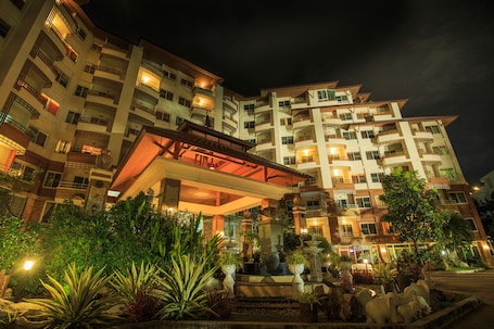 Front of property - evening/night