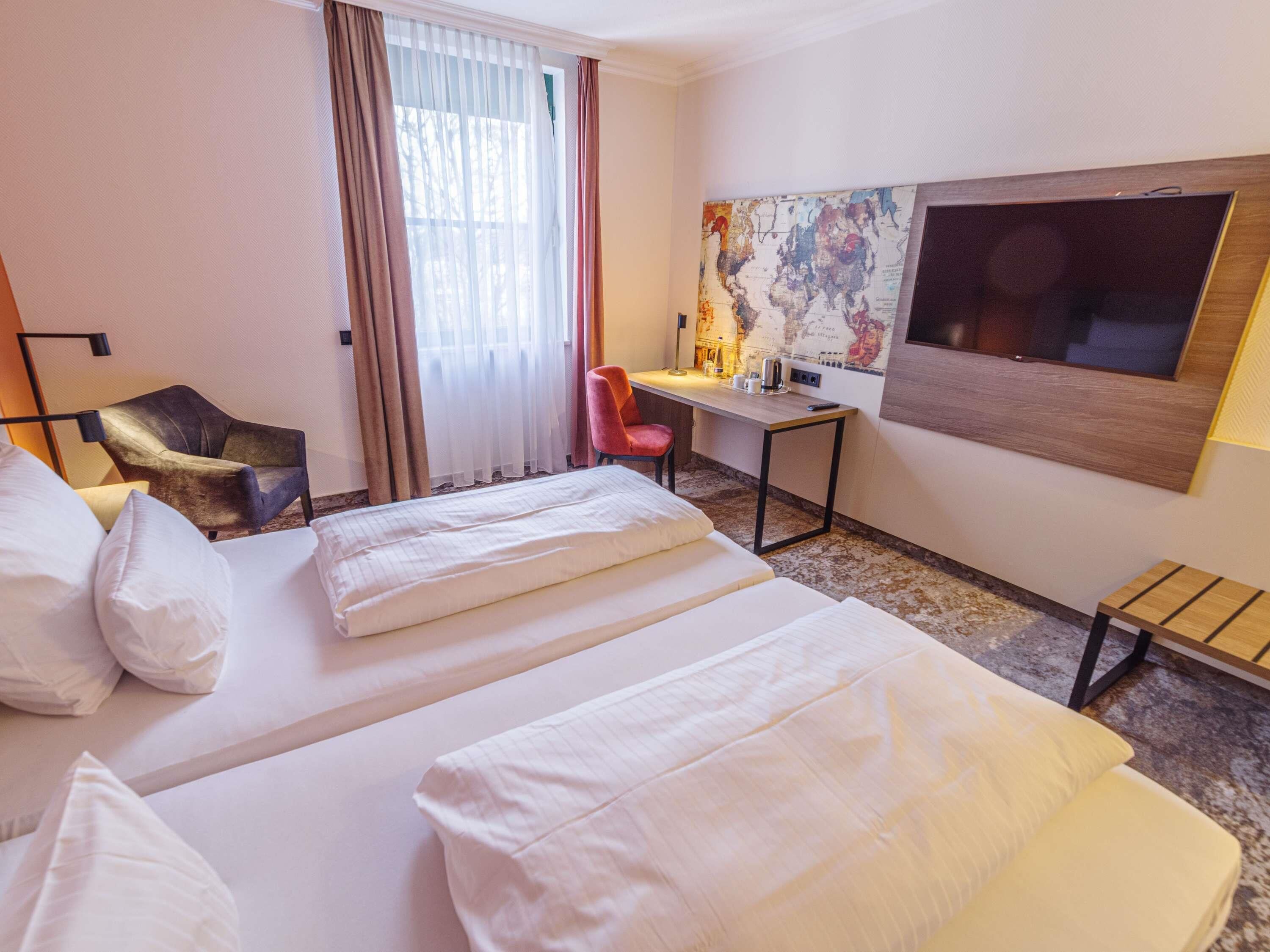 Down duvets, minibar, in-room safe, individually decorated
